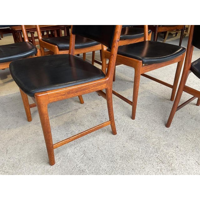 Mid-Century Danish Dining Chairs by Kai Lyngfeldt Larsen for Vejen Polstermöbelfabrik, Set of 6 For Sale - Image 10 of 18