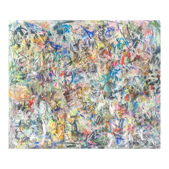 Sarah Trundle, Conteporary Abstract Painting, "Happy Dance" For Sale