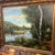1980s European School Oil on Canvas Signed Framed Landscape Painting Impressionist Style For Sale - Image 4 of 12