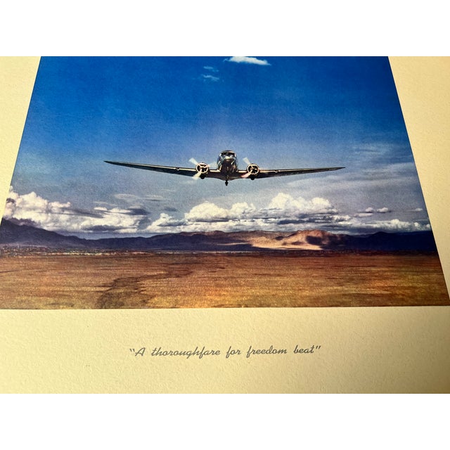 1945 Transcontinental & Western Air (Twa) Promotional Collection of Lithographs For Sale - Image 14 of 17