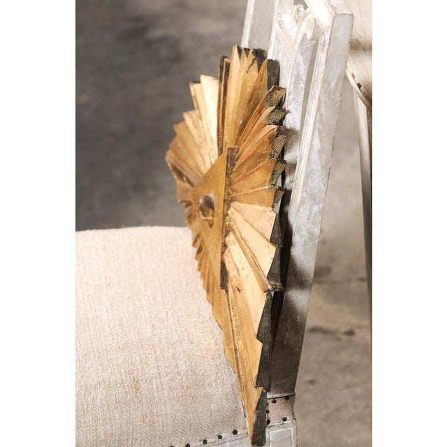 Wood 19th C. Antique French Gilded Evil Eye For Sale - Image 7 of 8