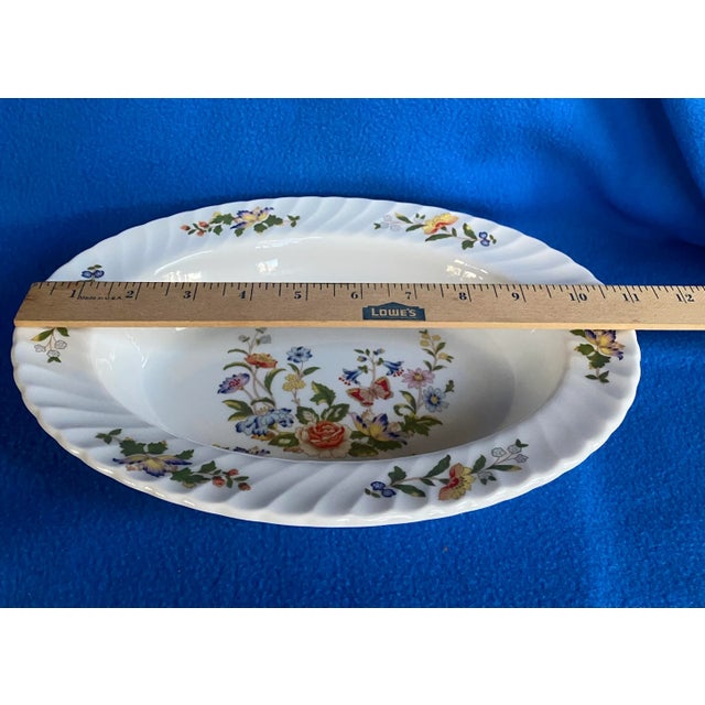 Aynsley "Cottage Garden" Oval Vegetable Bowl For Sale - Image 10 of 12