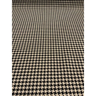 c.r. Laine Clipper Onyx Black and Beige Houndstooth Designer Fabric - 6 Yards For Sale