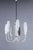 Metal Mid-Century Modern Chandelier with 6 Opaline Glass Shades, 1950 For Sale - Image 7 of 10