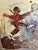 1982 Morris Katz (1931–2010) Original Oil Painting Clown Impasto Palette Knife For Sale - Image 10 of 12