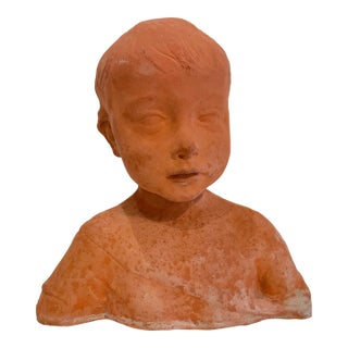 Italian Terracota Bust of a Child For Sale