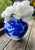 Mid 20th Century Mid 20th Century Koransha Japanese Porcelain Vase | Cobalt Blue Pine Design | Gold Accents For Sale - Image 5 of 15
