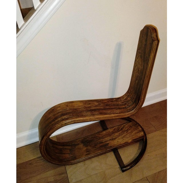 Wood 1970s Introducing a Masterpiece of Design and Comfort With the Bentwood Wave Lounge Chair. For Sale - Image 7 of 7