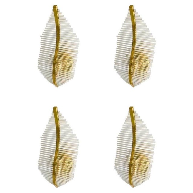 Murano Glass Wall Lighting attributed to Gaetano Sciolari, Italy, 1970s, Set of 4 For Sale - Image 15 of 15