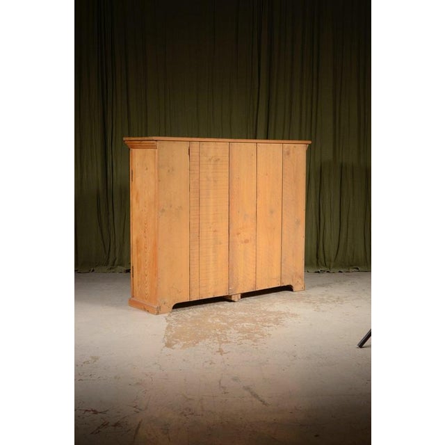 Brown Antique Victorian Pine Chest of Drawers, 1890 For Sale - Image 8 of 9