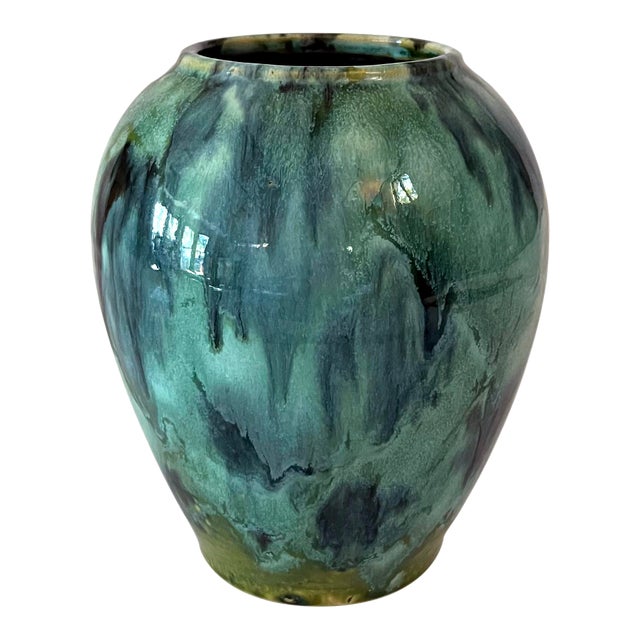 Brush McCoy Green Onyx Arts and Crafts Vase Chairish