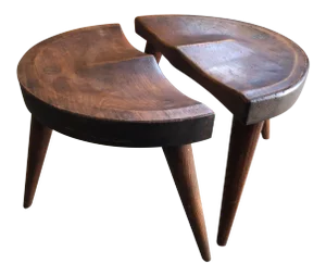 1960s Vintage Arthur Cunningham Milking Stools- a Pair