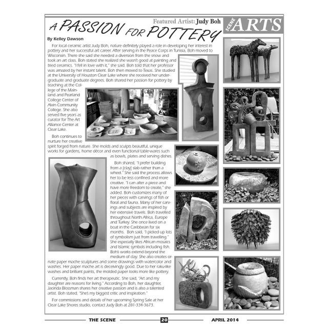 Ceramic Art Décor by Judy Boh For Sale - Image 4 of 4