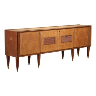 Vintage Sideboard in Burl Wood, 1950s For Sale