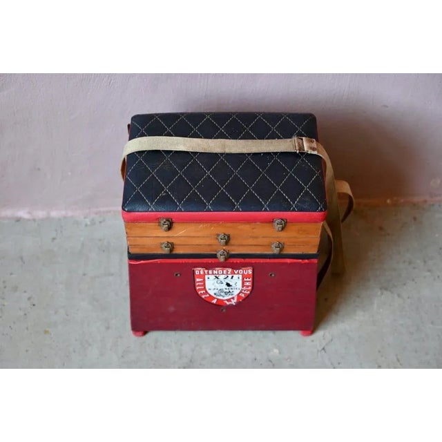 1960s Vintage French Fisherman's Stool, 1960s For Sale - Image 5 of 15