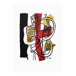 Fernand Leger Lithograph Le Cycliste Maeght Publisher