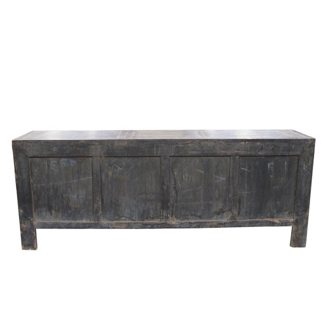 Vintage Hand Made Reclaimed Elm Sideboard Cabinet 32 For Sale - Image 11 of 12