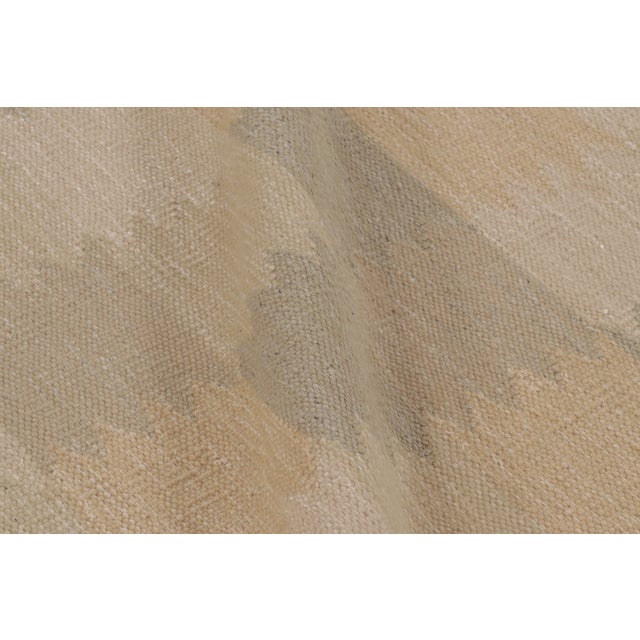 Contemporary Scandinavian Style Tonal Blocks Flatweave Wool Rug by Rug & Kilim, India For Sale - Image 9 of 10