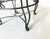 Late 20th Century Vintage Round Wood & Black Iron Scrollwork Coffee Table For Sale - Image 5 of 7