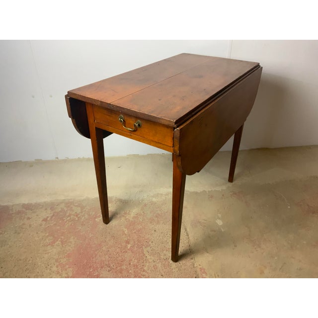 Late 18th Century Federal Cherry Pembroke Table For Sale - Image 12 of 13