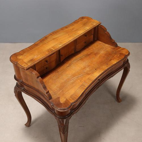 Baroque Style Walnut Writing Desk For Sale - Image 10 of 13