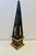 Italian Grand Tour - style obelisk, crafted from lacquered wood with hand painted neoclassical figural motifs.