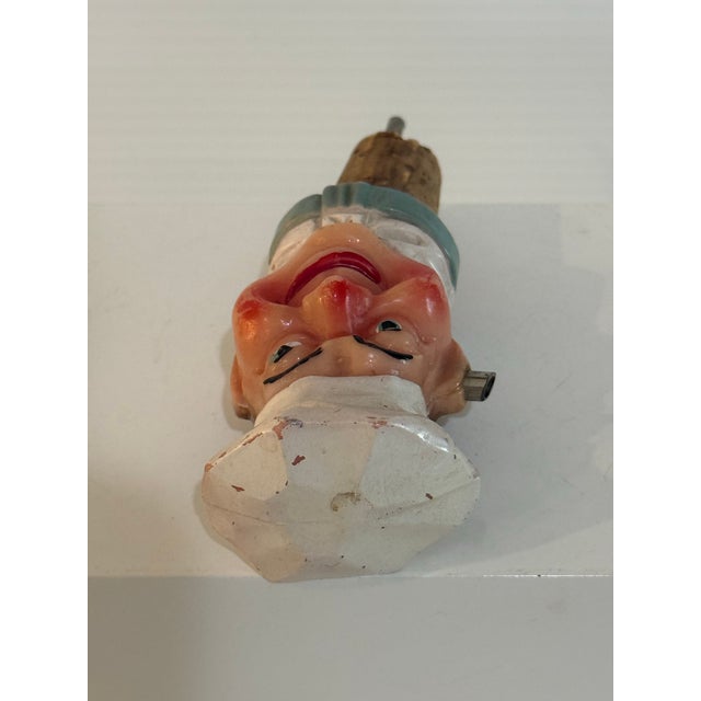 Cream Vintage Working Figural Chef Bottle Pourer — Mid-Century Novelty Barware For Sale - Image 8 of 12