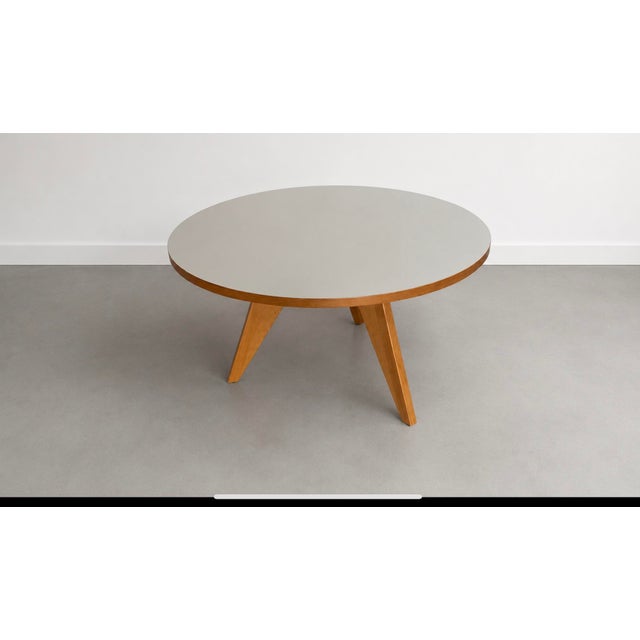 Pedestal Table by Jean Prouvé for Vitra, 2002 For Sale - Image 3 of 9