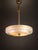 Gray Swedish Modern Pendant Light with Hand-Painted Glass, 1940s For Sale - Image 8 of 10