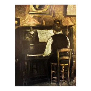 1970 After Raoul Dufy "Gaston Dufy Playing the Piano", Full-Color Parisian Print