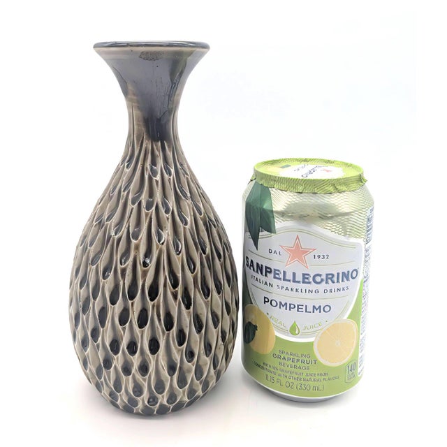 Asparagus 1970s Studio Pottery Textured Bud Vase For Sale - Image 8 of 10