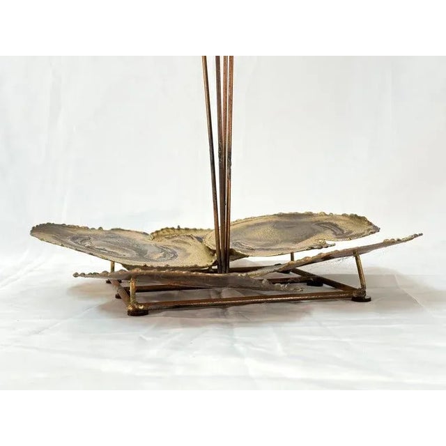 Mid Century Modern Brutalist Sculpture of a Cattails For Sale - Image 11 of 12