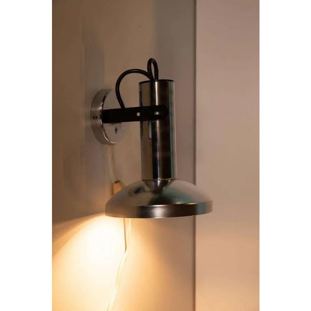 Metal Space Age Chrome Wall Lights, Set of 2 For Sale - Image 7 of 11