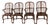 Vintage Baker Furniture Set of 4 Queen Anne Dark Oak Windsor Arm Chairs For Sale