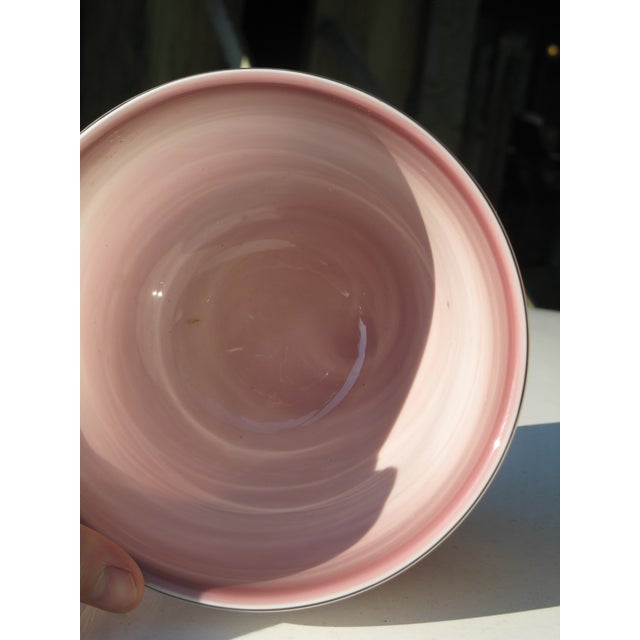 Glass Late 20th Century Hand Blown Bowl Vitrix Hot Glass M B 9/79 For Sale - Image 7 of 10