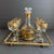Metal Culver Valencia Decanter & Wine Glasses Bar Set 22 Karat Gold Design Mid Century Vintage Cocktail Set For Sale - Image 7 of 8