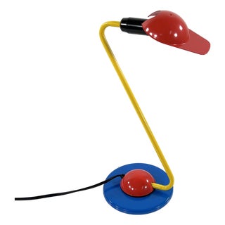 Postmodern Tricolor Table Lamp from Hema, 1980s For Sale