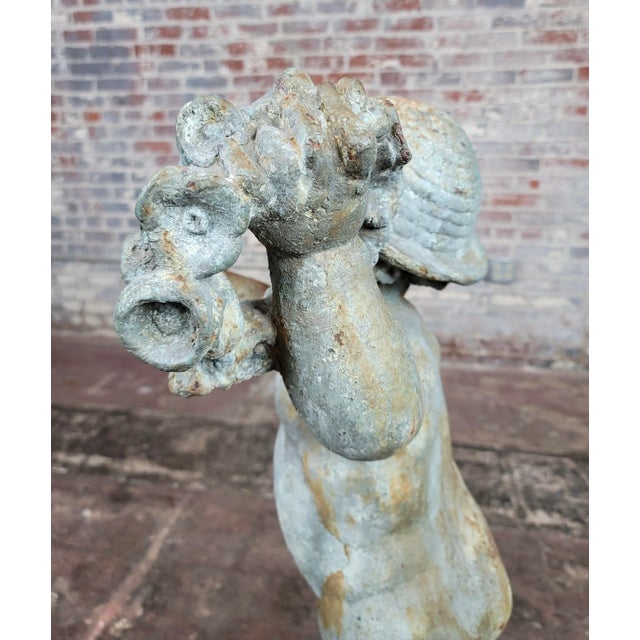 18th Century Italian Iron Putti - 43" High For Sale - Image 9 of 13