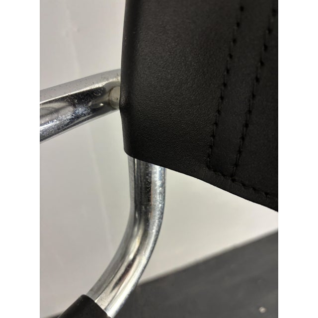 Italian Bauhaus Tubular Chrome High Bar Stools, 1970s, Set of 2 For Sale - Image 15 of 18