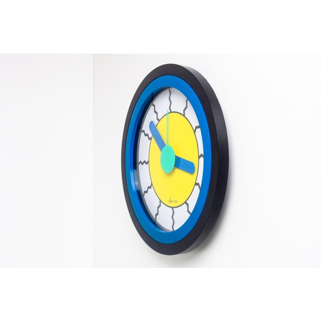 1980s Neos Lorenz Du Pasquier & Sowden Postmodern Clock For Sale - Image 4 of 8