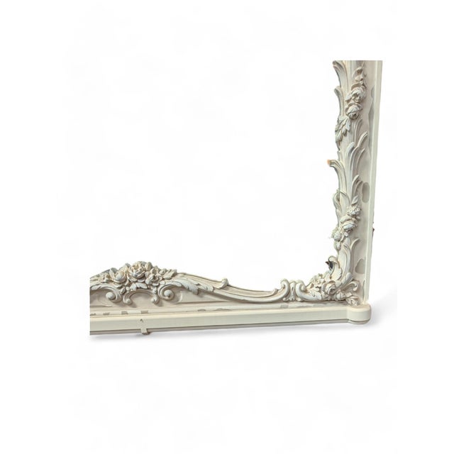 Wood Early 20th Century Large Scale Trumeau Mirror For Sale - Image 7 of 7