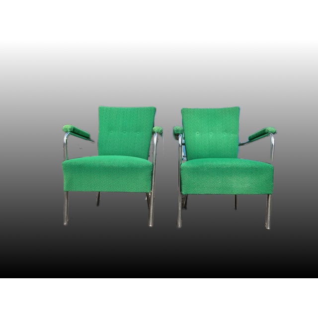 Set of Vintage Armchairs in Bauhaus Style by Joseph Perestegi, 1960s For Sale - Image 10 of 18