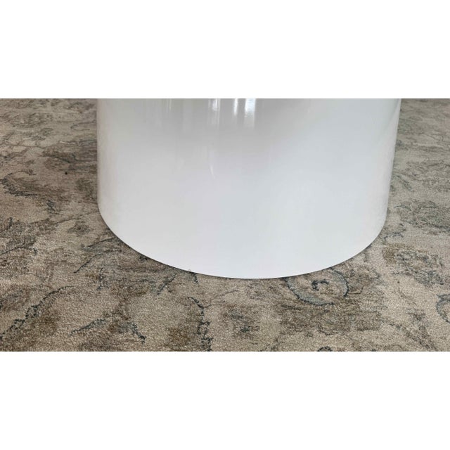 Wood Sobe Camilla White Round Modern Dining Table For Sale - Image 7 of 8