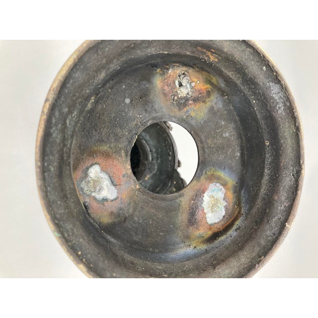 Meiji Period Large 19th Century Japanese Bronze Vase Urn Dragon Heads 18'' For Sale - Image 12 of 18