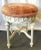 Vintage French Oval Vanity Stool With New Velvet Upholstery For Sale In West Palm - Image 6 of 12