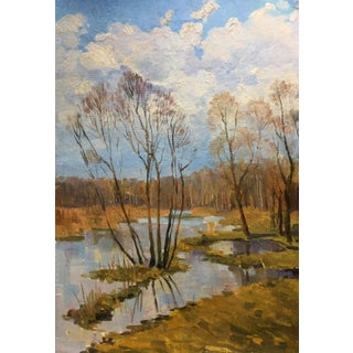 1970s Oil Painting Swamps For Sale