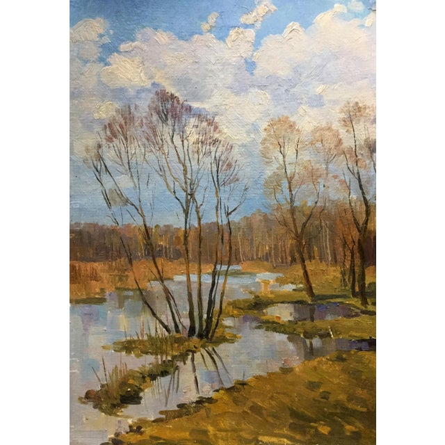 1970s Oil Painting Swamps For Sale