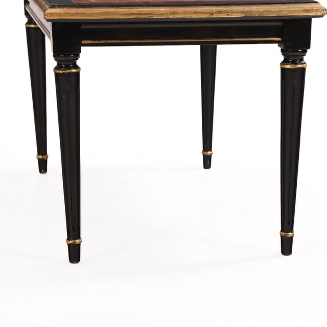 Maison Jansen 1940s French Maison Jansen Leather Top Coffee Table For Sale - Image 4 of 7