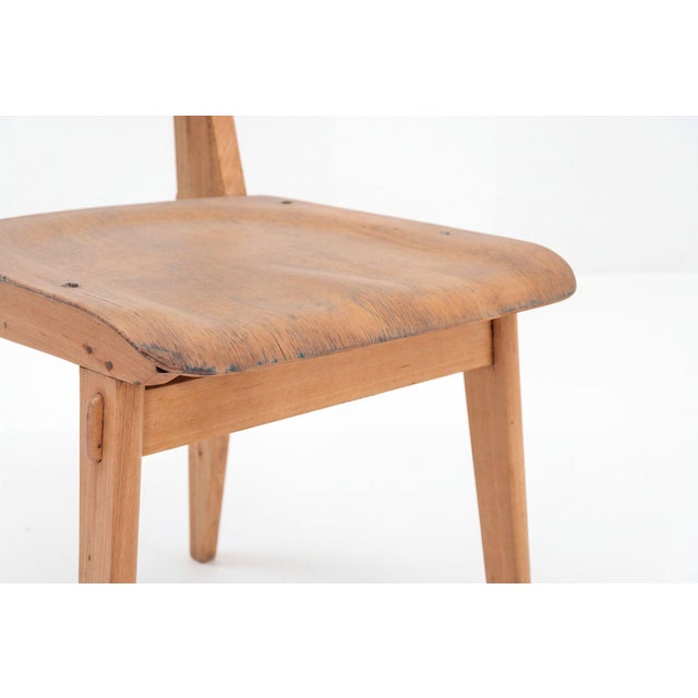 Jean Prouvé, Rare Pair of Chaise Standard Tout Bois, France, Circa 1950 For Sale - Image 13 of 16