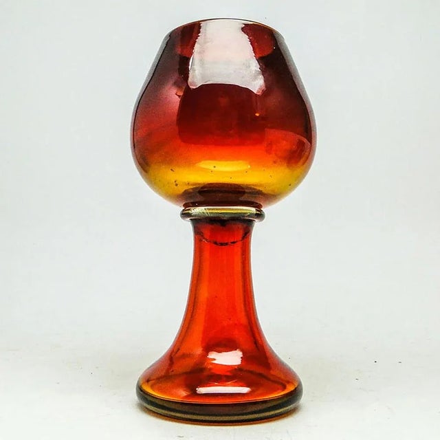 Glass Vase from Cracow Glassworks, Poland, 1970s For Sale - Image 7 of 8